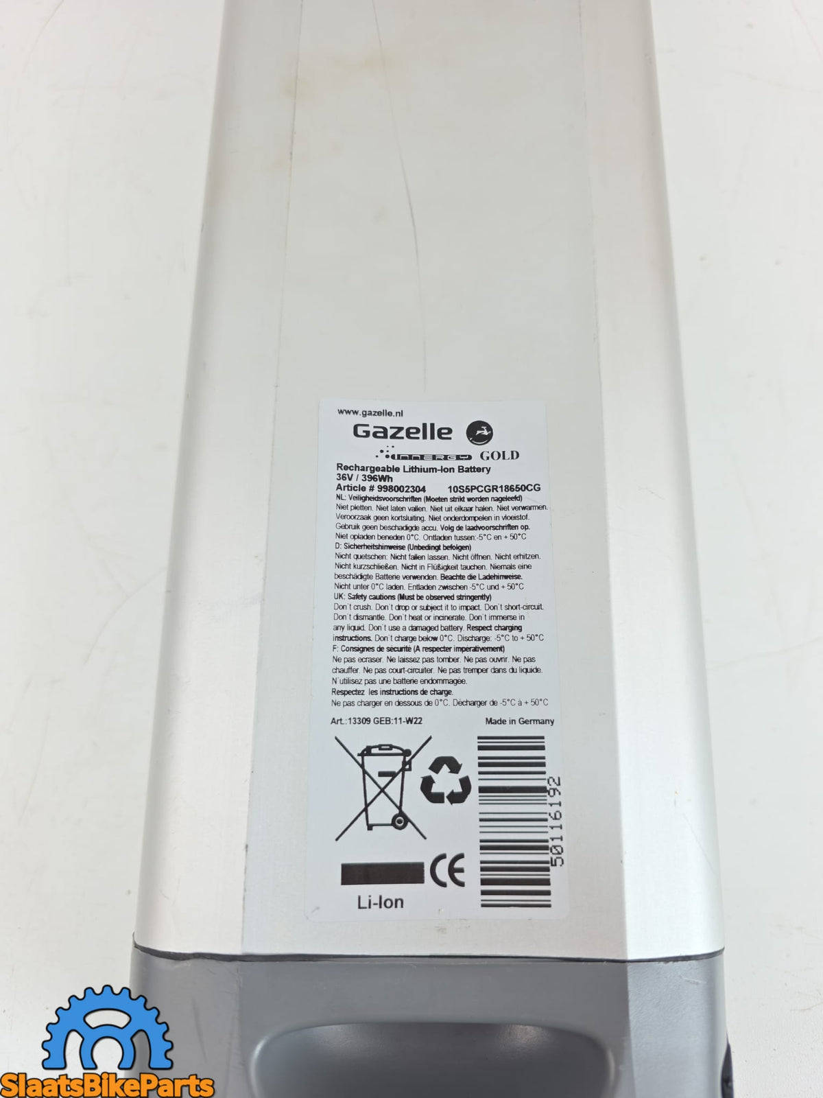 Gazelle Innergy Gold Akku 36V 396Wh Defekt | Reparaturteile
