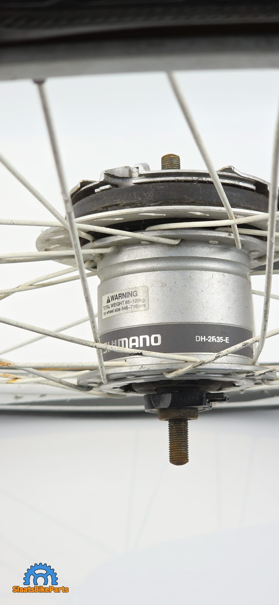Voorwiel | Shimano | DH-2R35-E | Naafdynamo | 28 inch