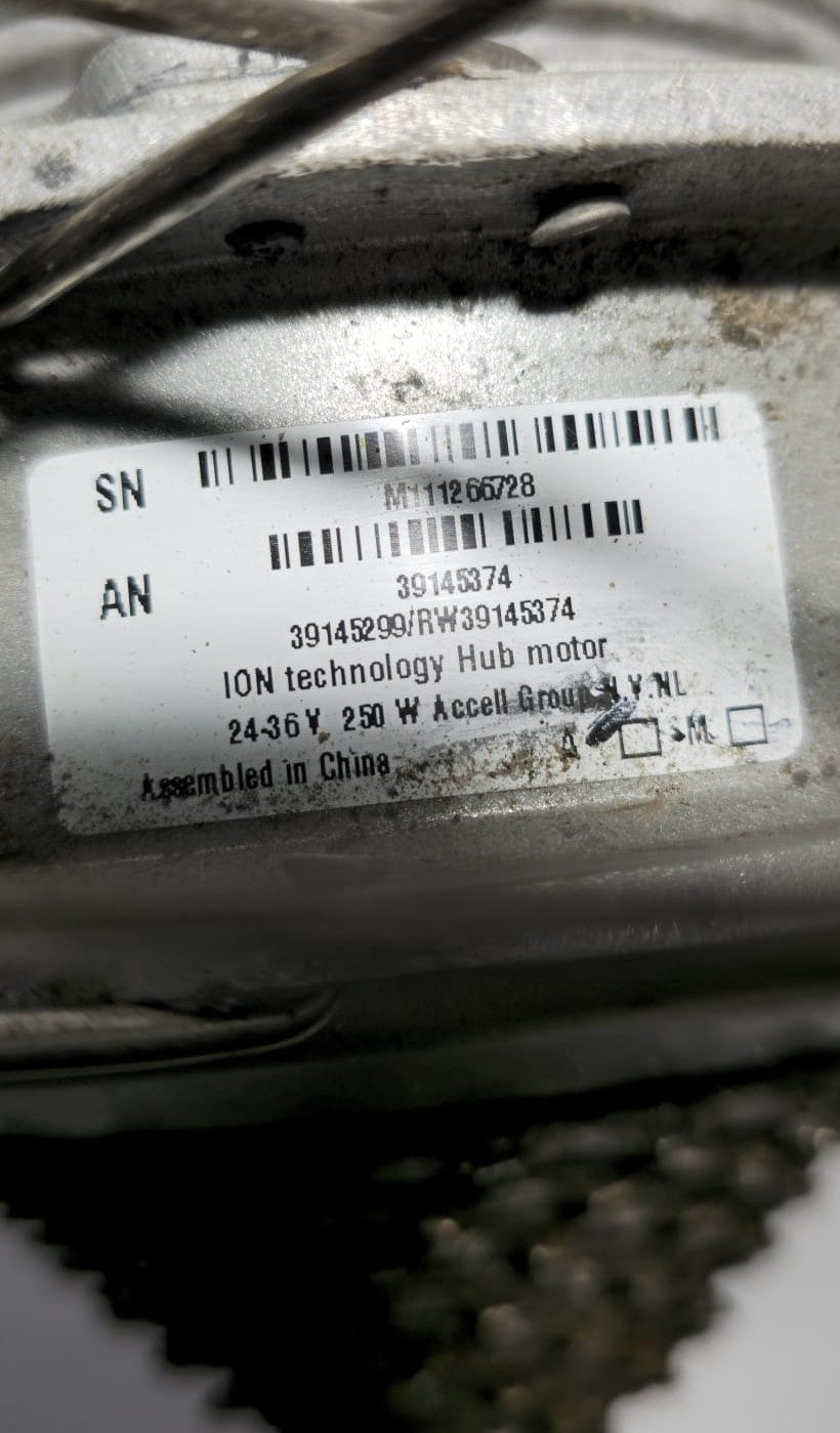 Achterwiel met motor | Sparta Ion M-Gear | 7 versnellingen | 28 inch | (SN:M111266728)