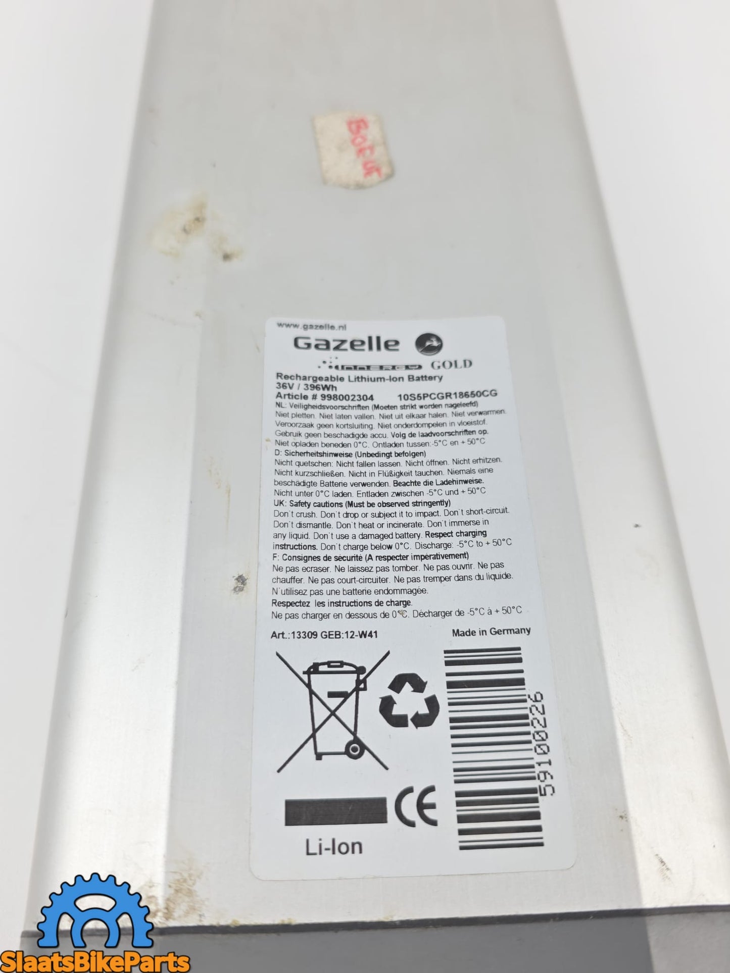 Gazelle Innergy Gold Accu 36V 396Wh Defect | Revisie Onderdelen